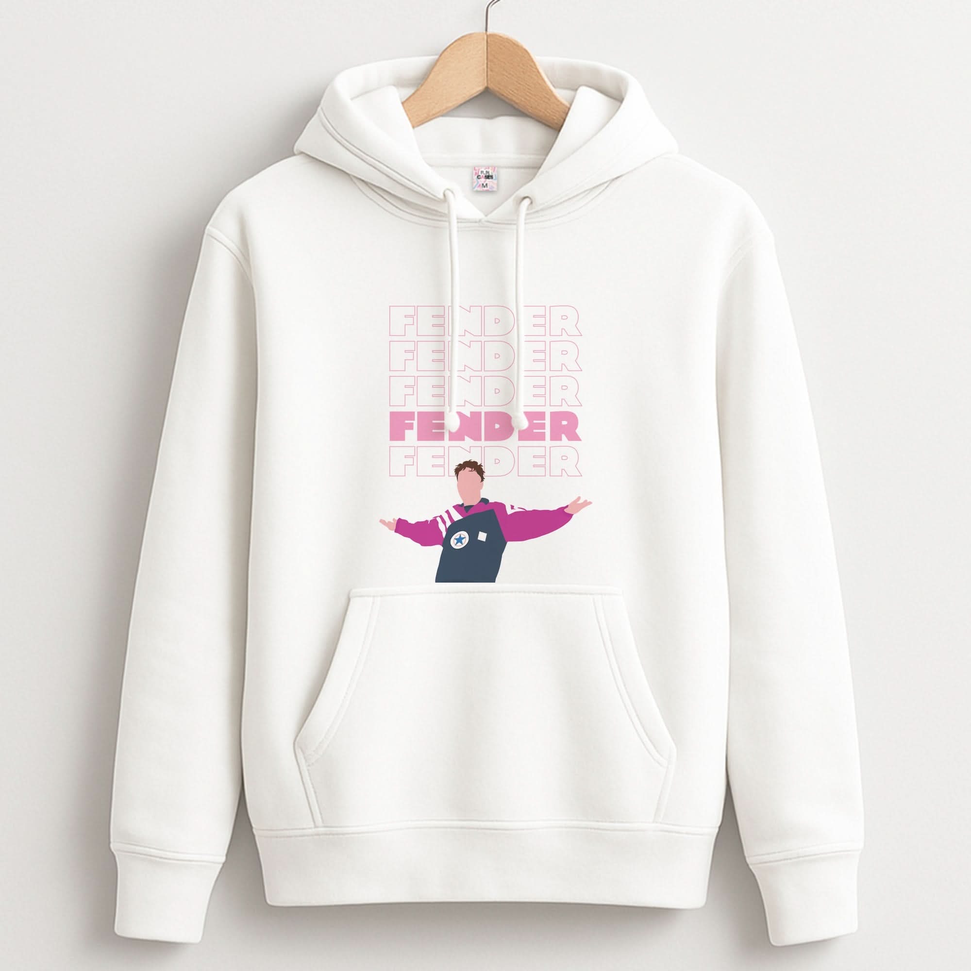 Fender Pink Sports Jersey Unisex Hoodie