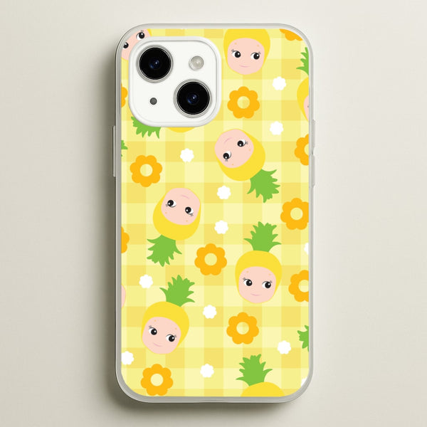 Pineapple Angel Pattern iPhone 15 Case