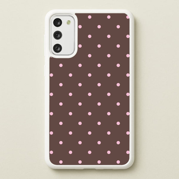 Chocolate & Strawberry Polka Dots Galaxy S20FE Case