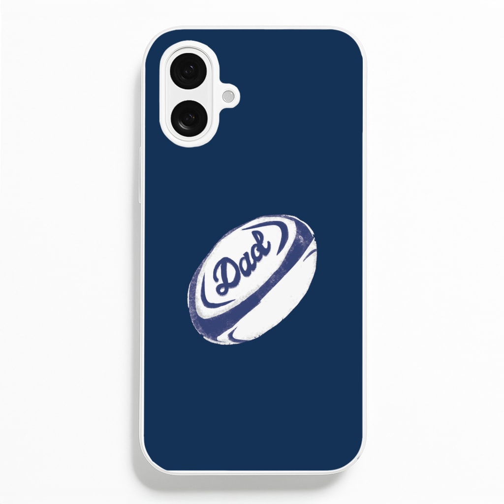Dad Rugby Ball iPhone 16 Plus Case