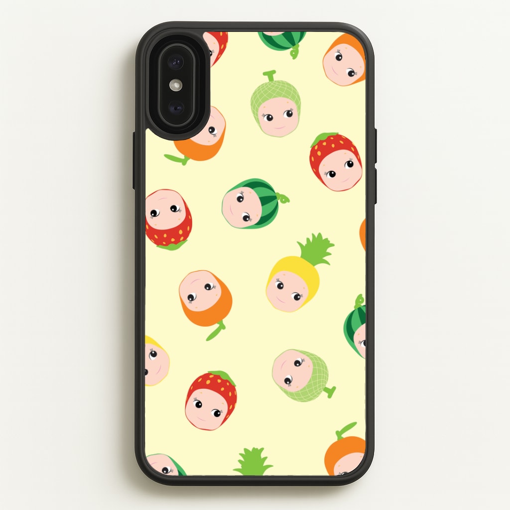 Fruit Angels Pattern iPhone XS Max Case