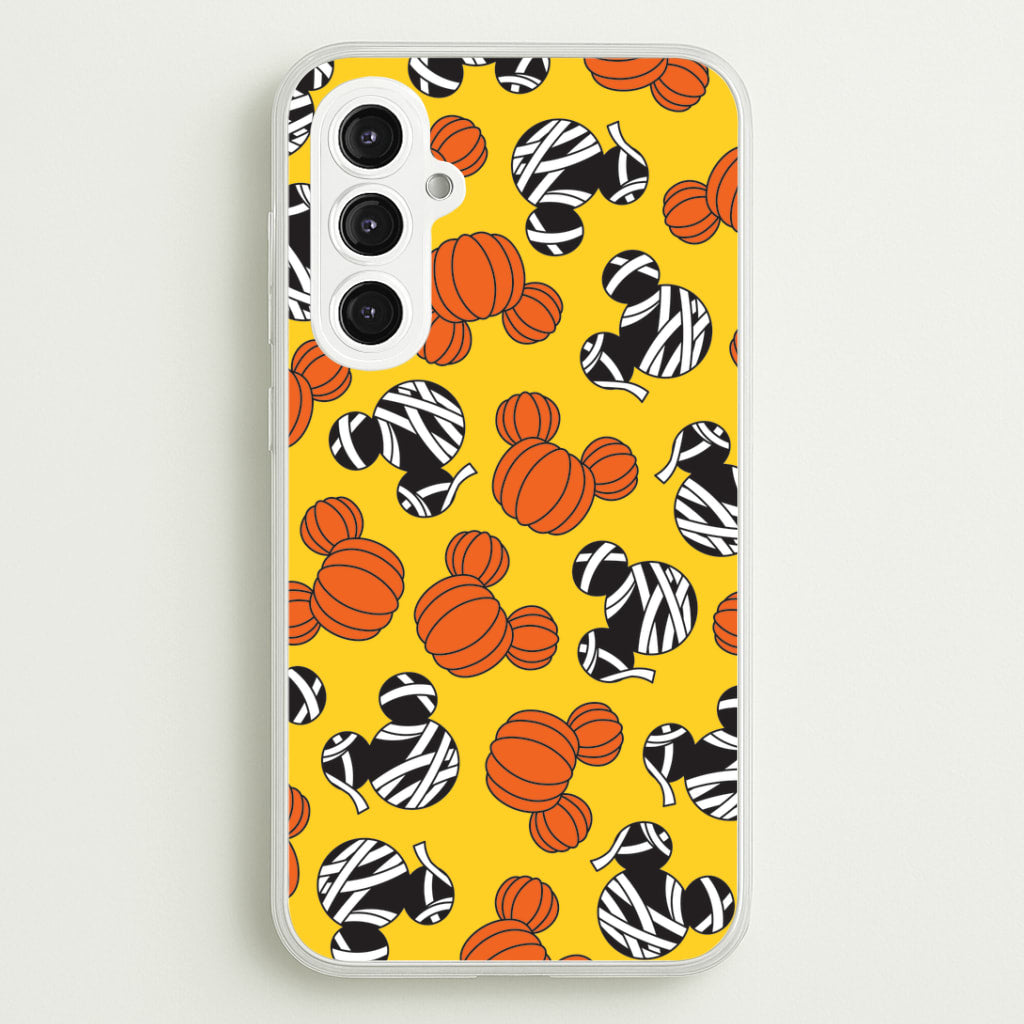 Pumpkin And Mummy Mouse Pattern Galaxy S23FE Case