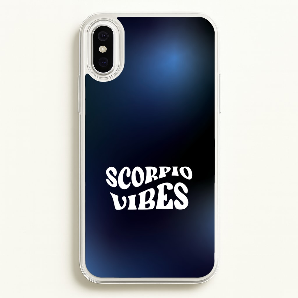 Scorpio Vibes Gradient Zodiac iPhone XS Max Case