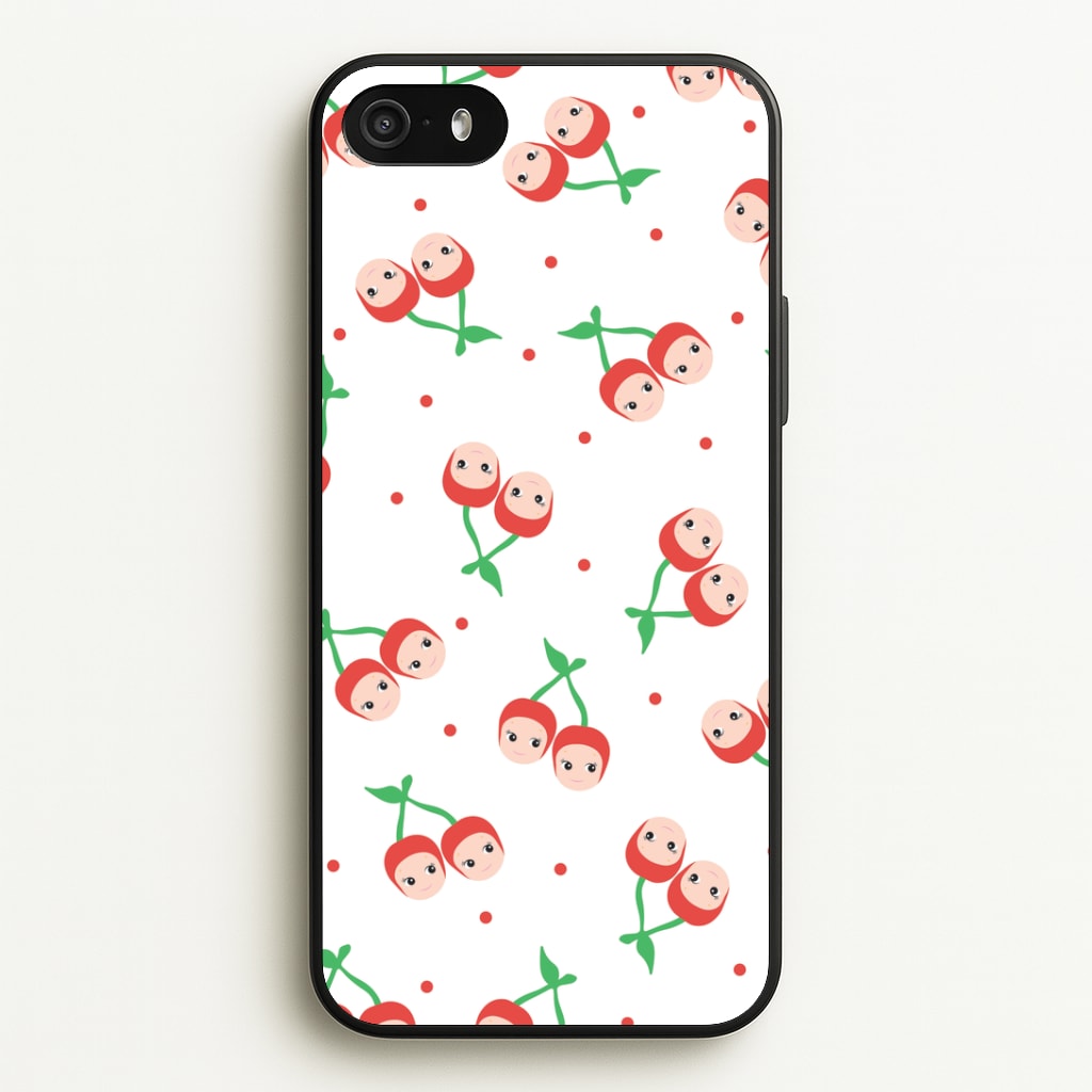 Cherry Angels Pattern iPhone 5 / 5s / SE 2016 Case