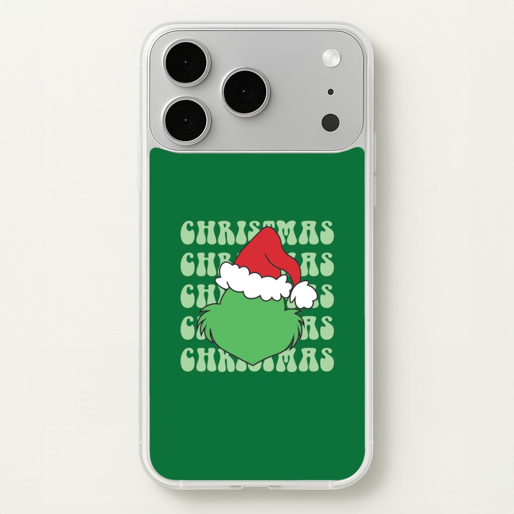 Green Creature Christmas iPhone 17 Pro Case