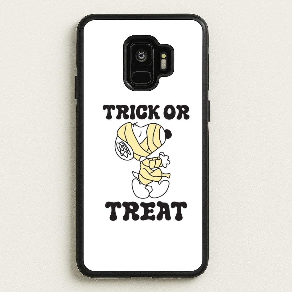 Trick Or Treat Cartoon Beagle Galaxy S9 Case