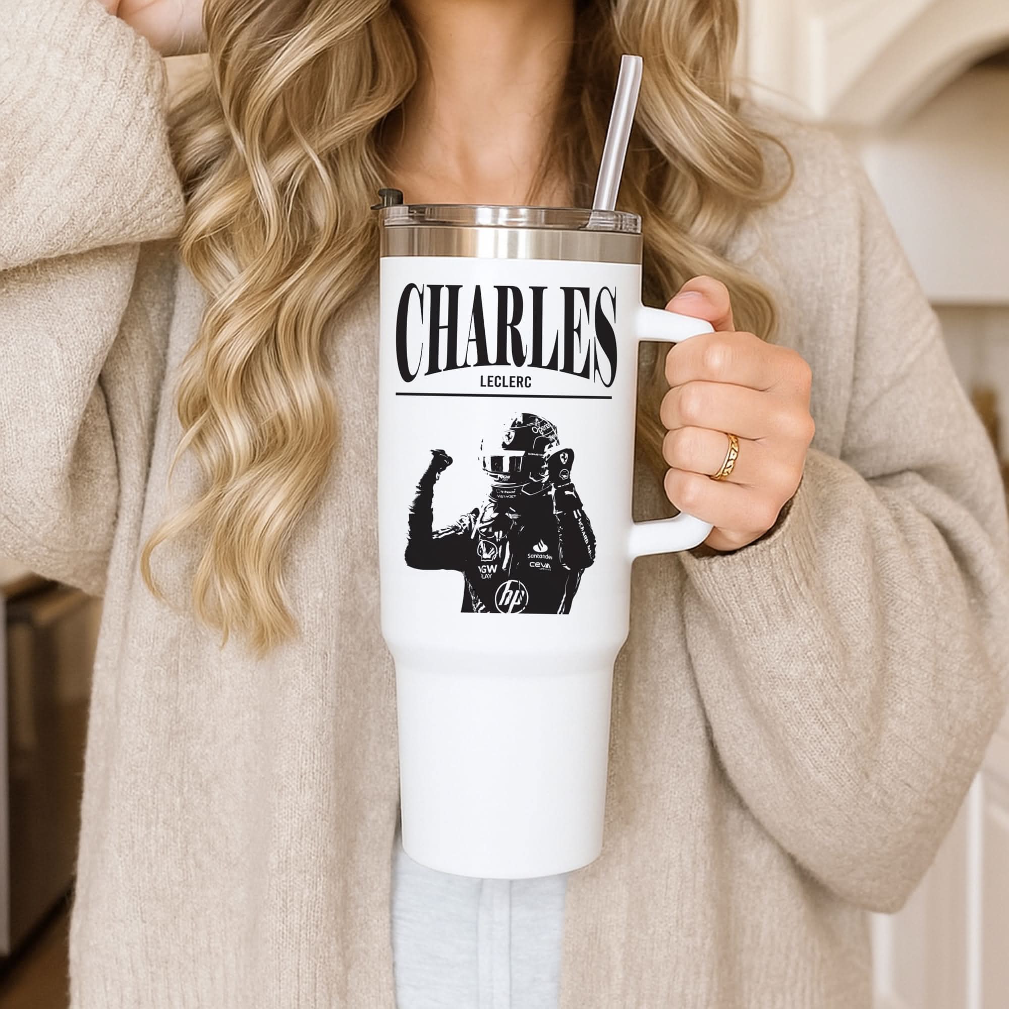 Charles Red And Gold Tumbler