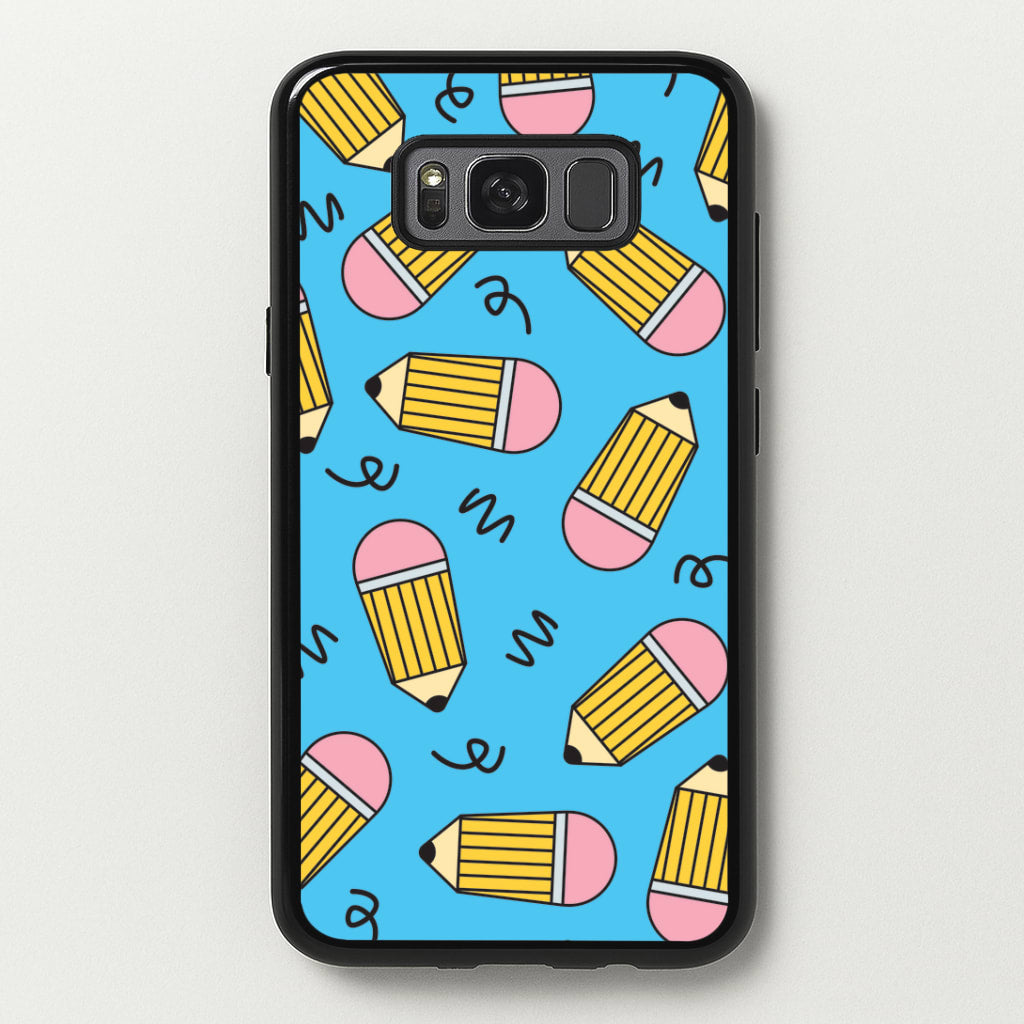 Pencils And Scribbles Pattern Galaxy S8 Plus Case