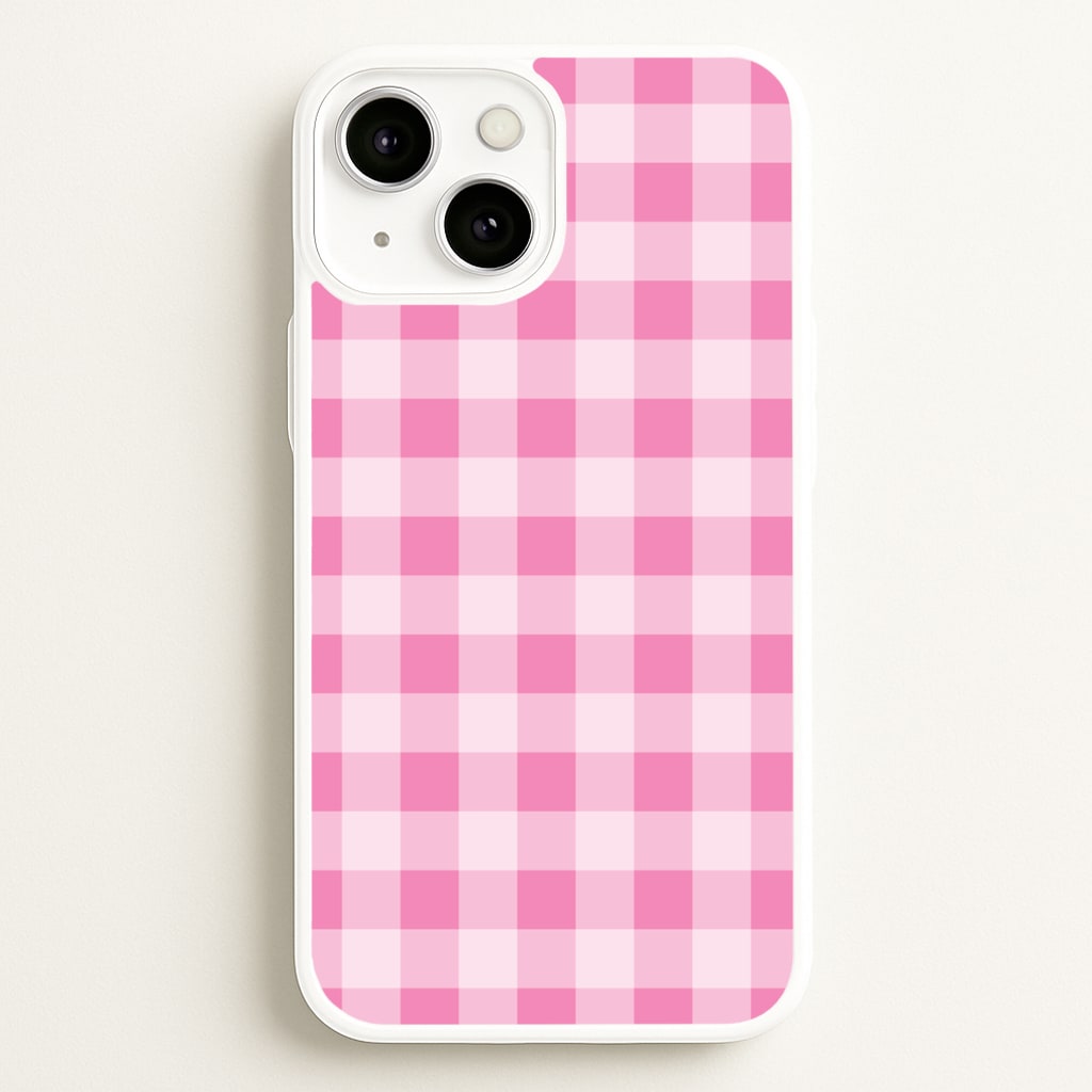 Strawberry Gingham iPhone 13 Case