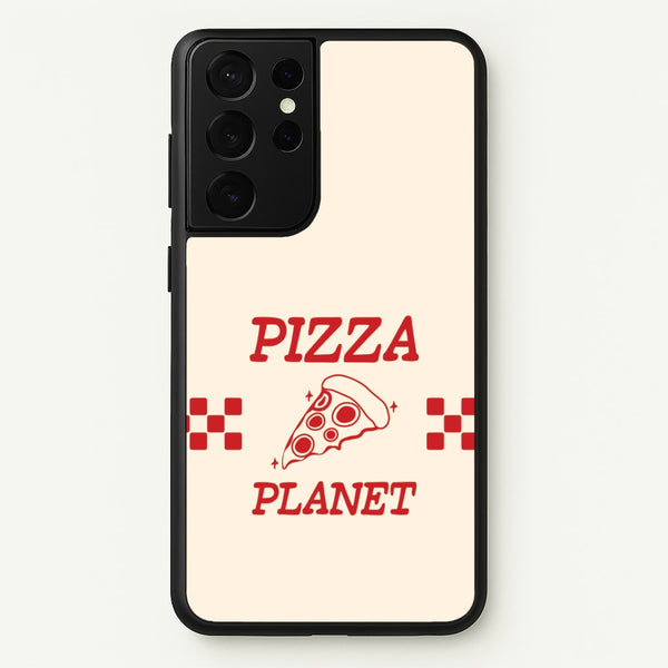 Retro Pizza Planet Galaxy S21 Ultra Case