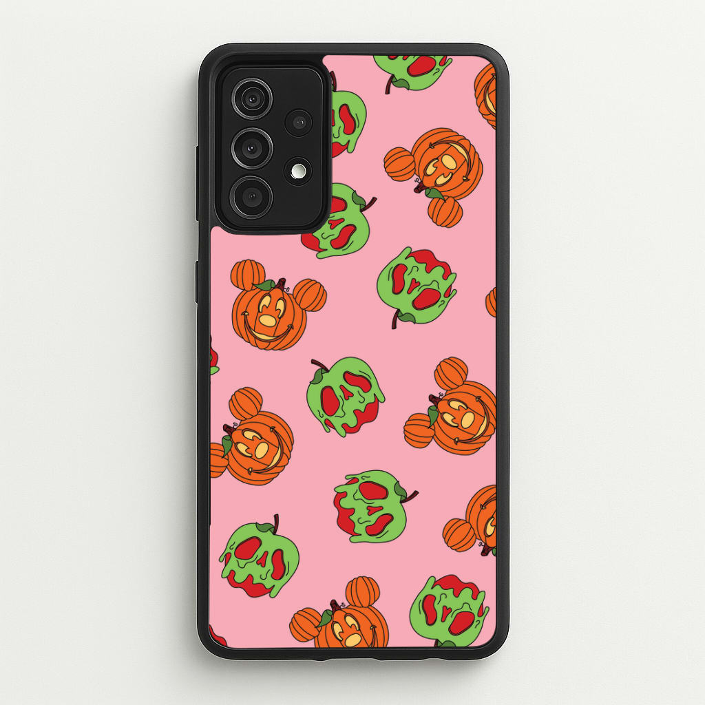 Pumpkin Mouse And Poison Apple Pattern Galaxy A52 / A52s Case