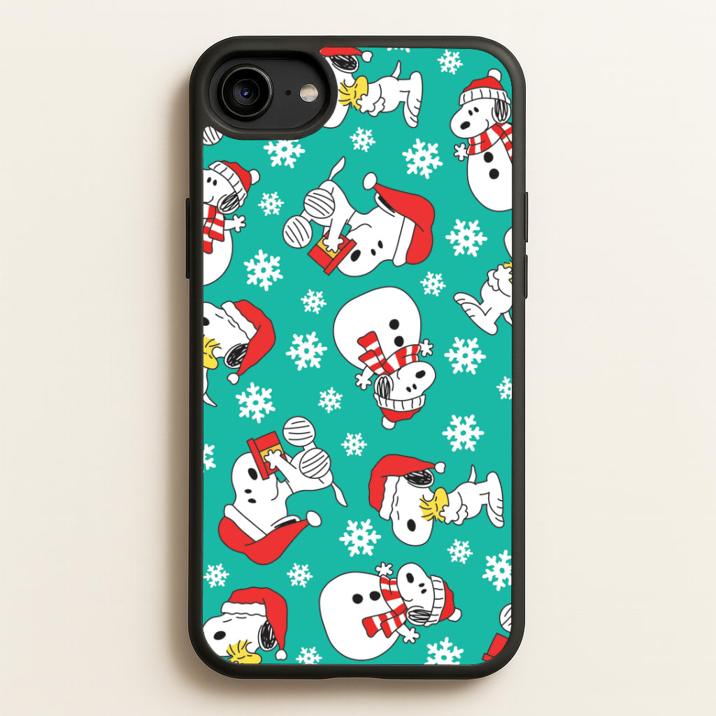 Christmas Cartoon Beagle Pattern iPhone 6 / 7 / 8 / SE Case