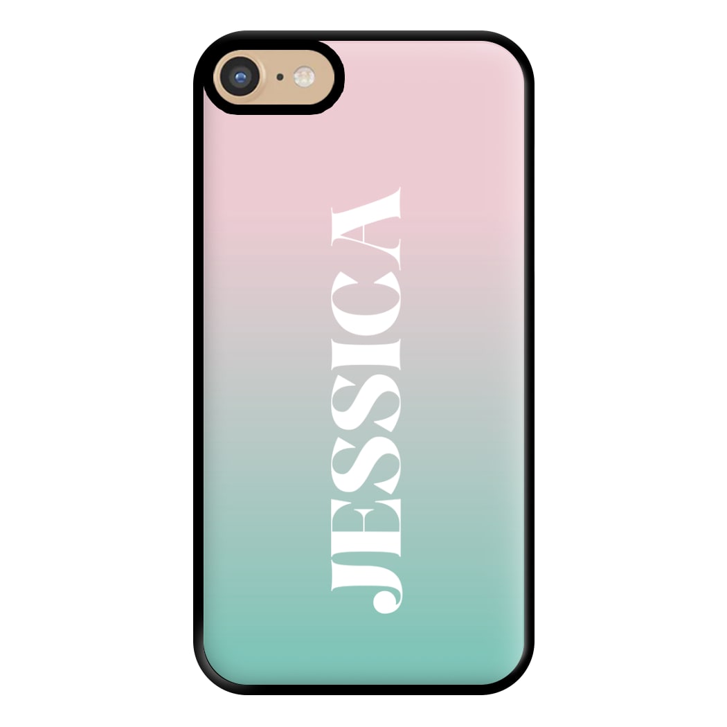 Gradient Personalised Name iPhone 6 / 7 / 8 / SE Case