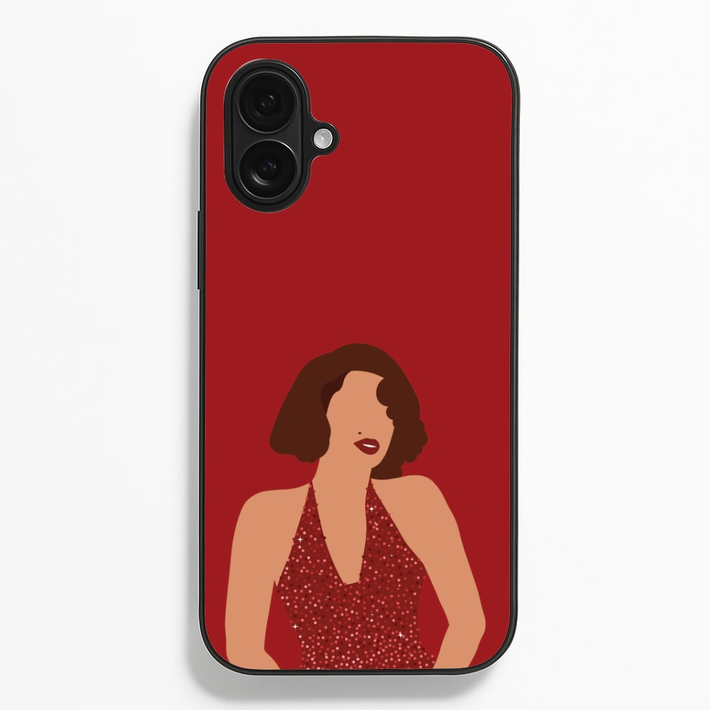 Red Sparkly Dress iPhone 16 Plus Case