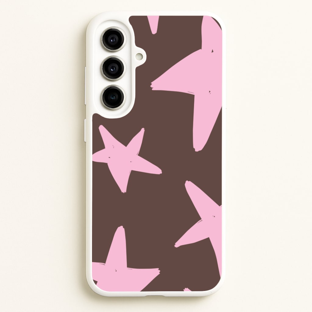 Chocolate & Strawberry Stars Galaxy A56 Case