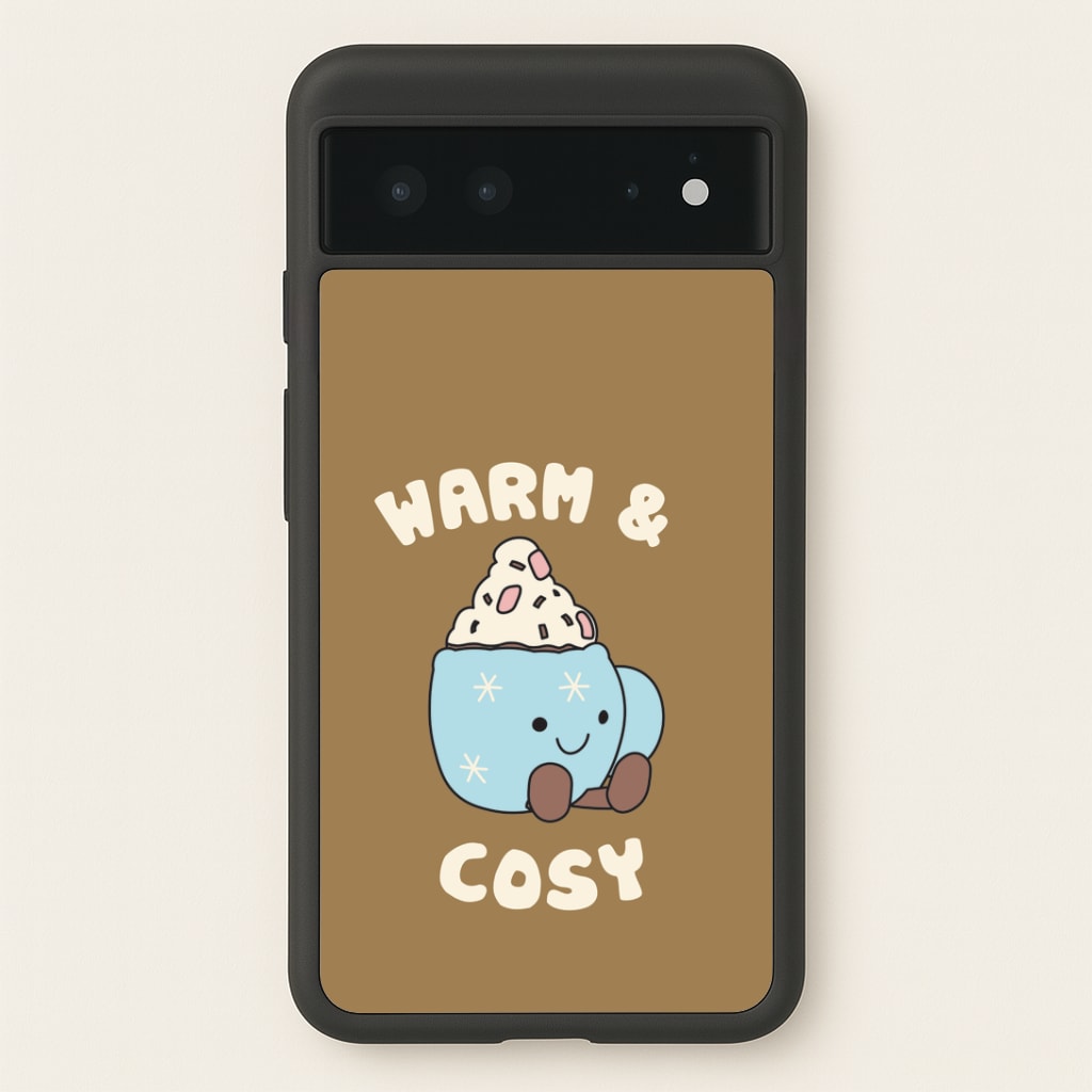 Hot Cocoa Plush Quote Google Pixel 6 Case