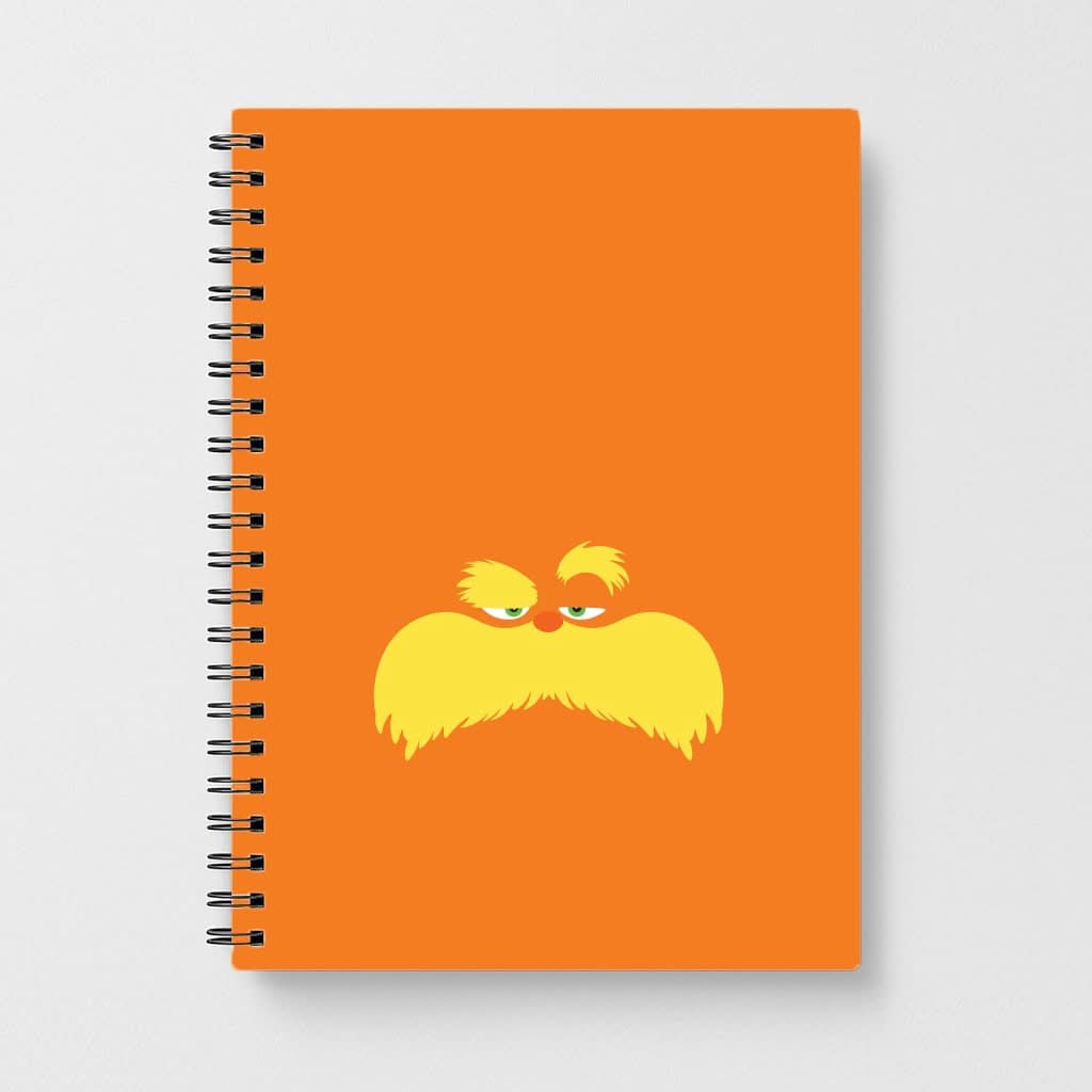 Orange Tree Creature Face Notebook