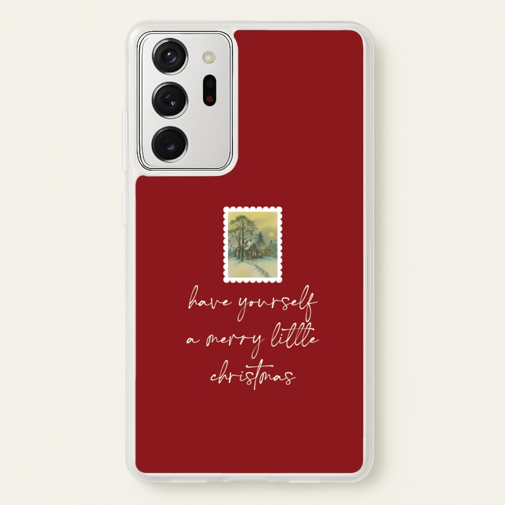 A Merry Little Christmas Stamp Galaxy Note 20 Ultra Case