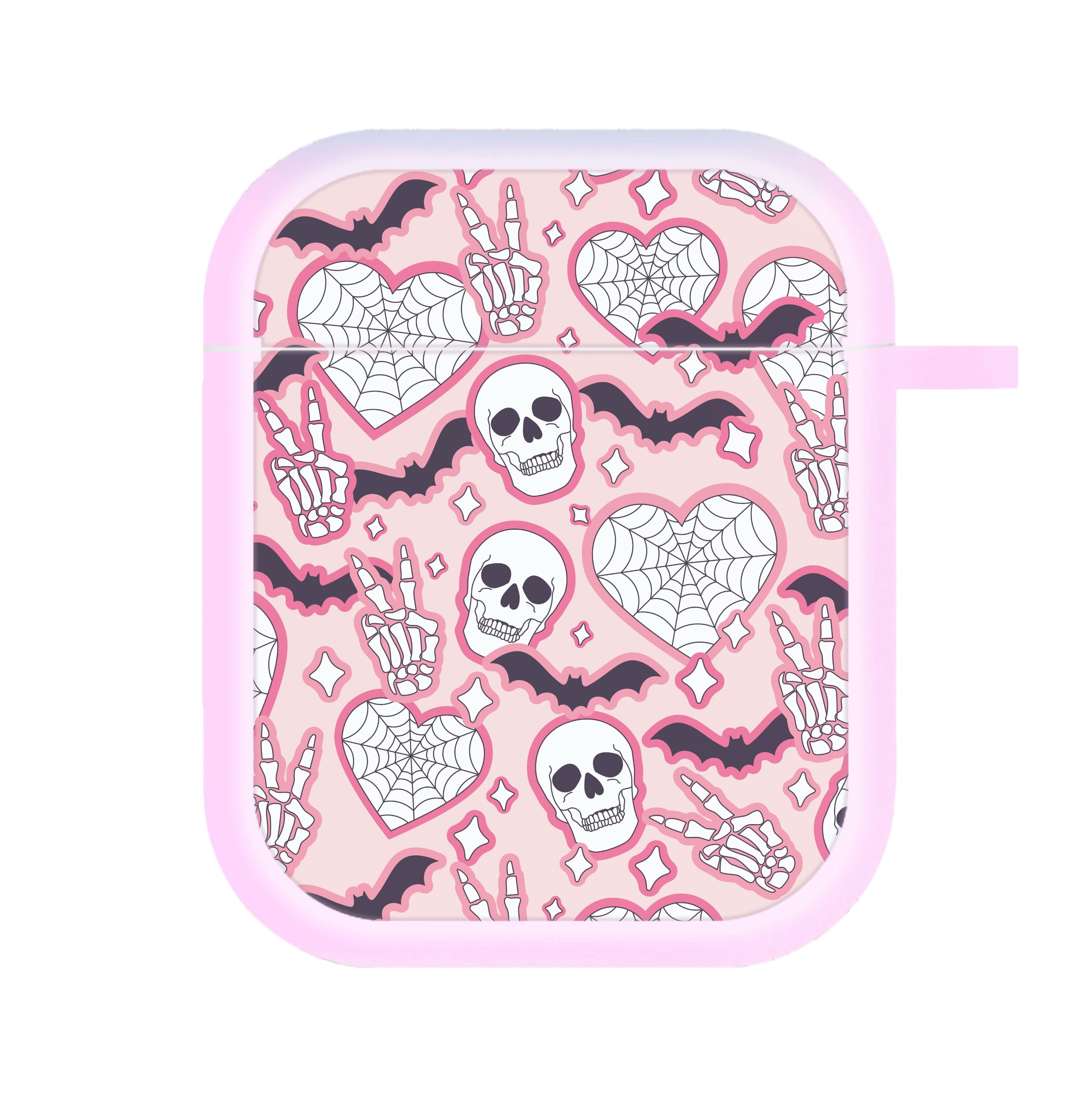 Cute Halloween Stickers Pattern AirPods Case