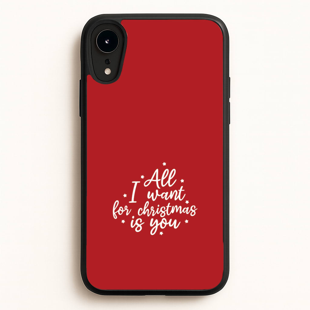 All I Want For Christmas Is You Stars iPhone XR Case