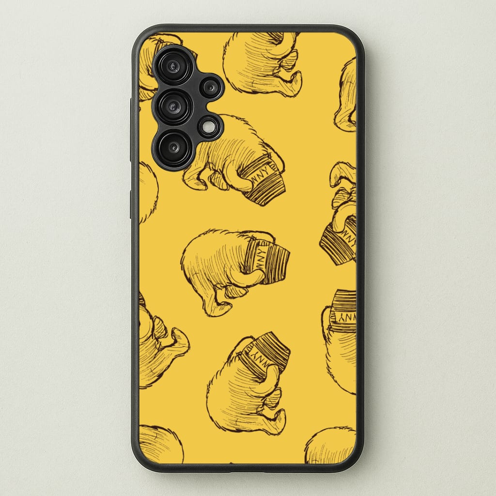 Winnie Honey Pot Pattern Galaxy A13 Case