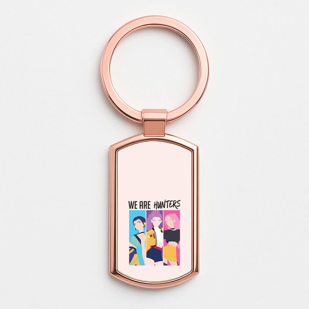 We Are Hunters Rose Gold Keyring