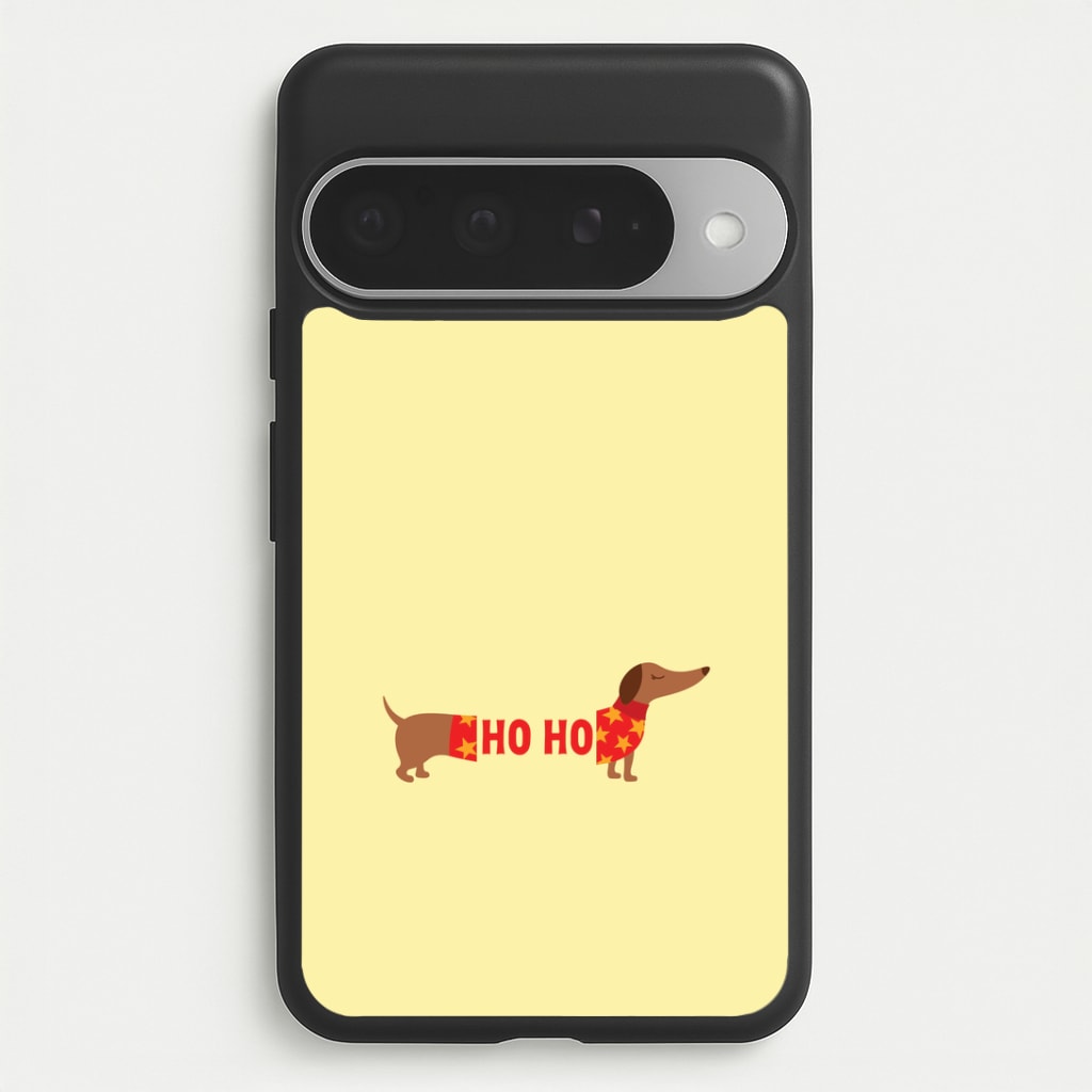 Christmas Jumper Ho Ho Dachshund Google Pixel 10 Pro XL Case