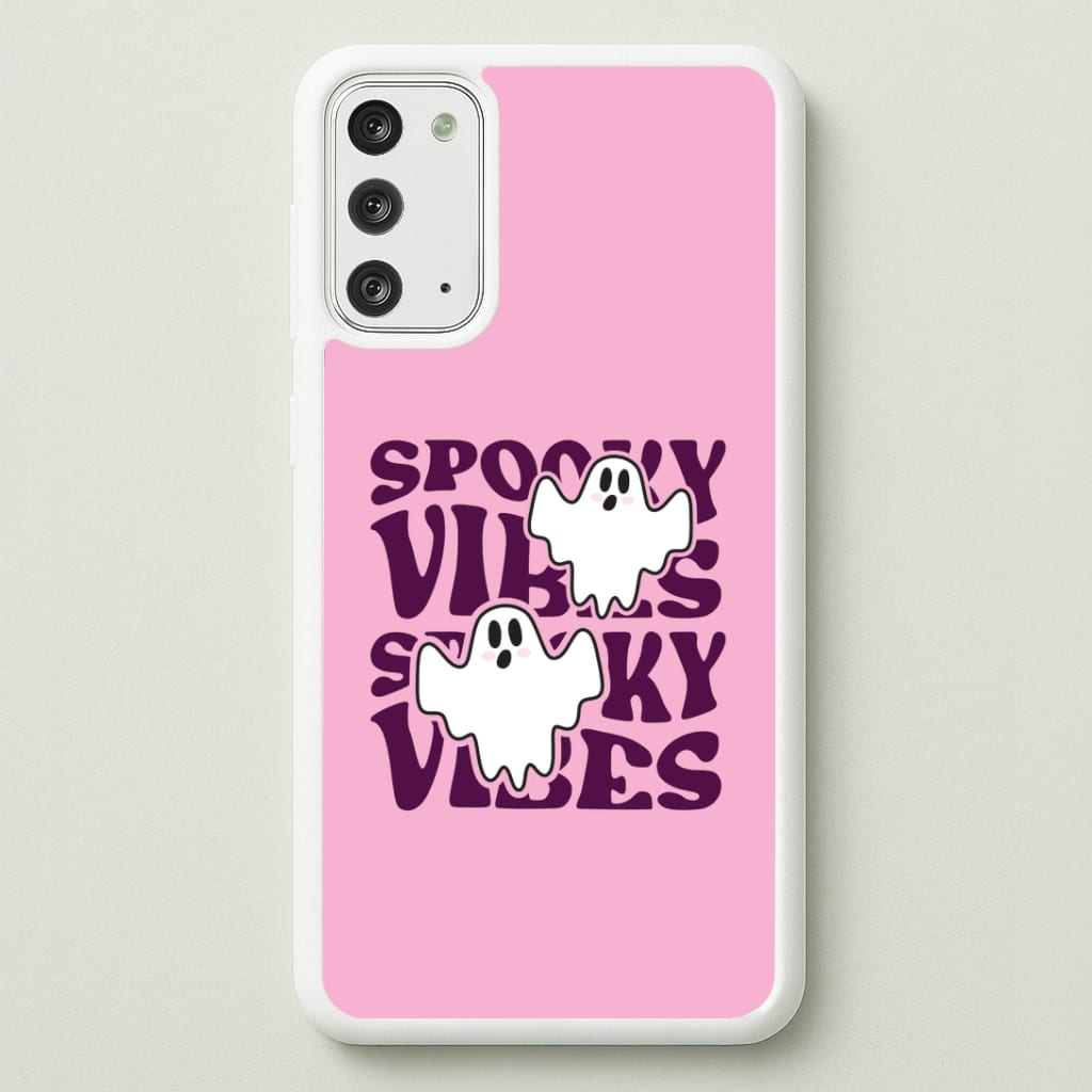 Spooky Vibes Pink Galaxy Note 20 Case