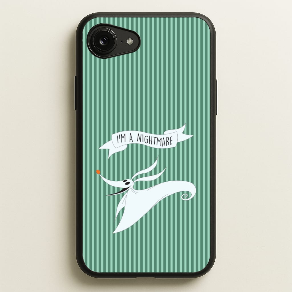 Stripey I'm A Nightmare iPhone 16e Case