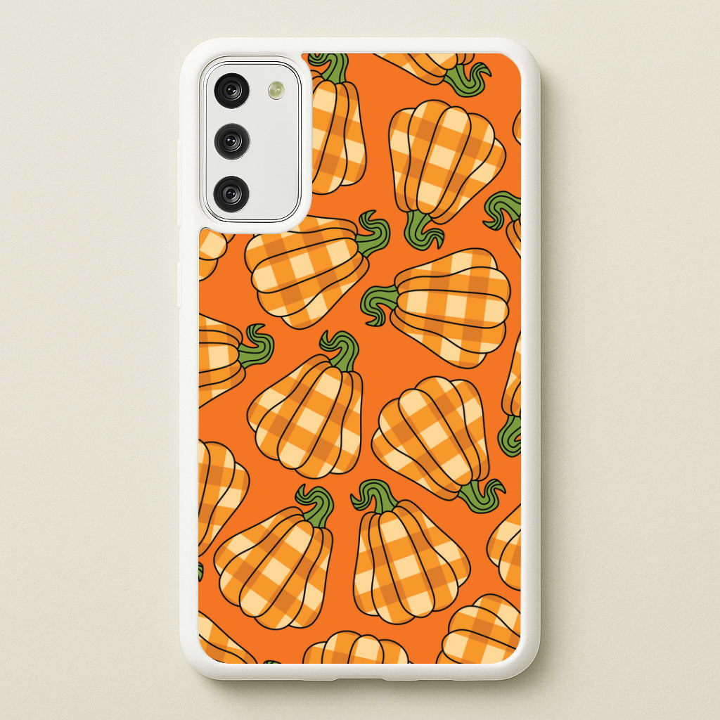 Tartan Pumpkins Pattern Galaxy S20FE Case
