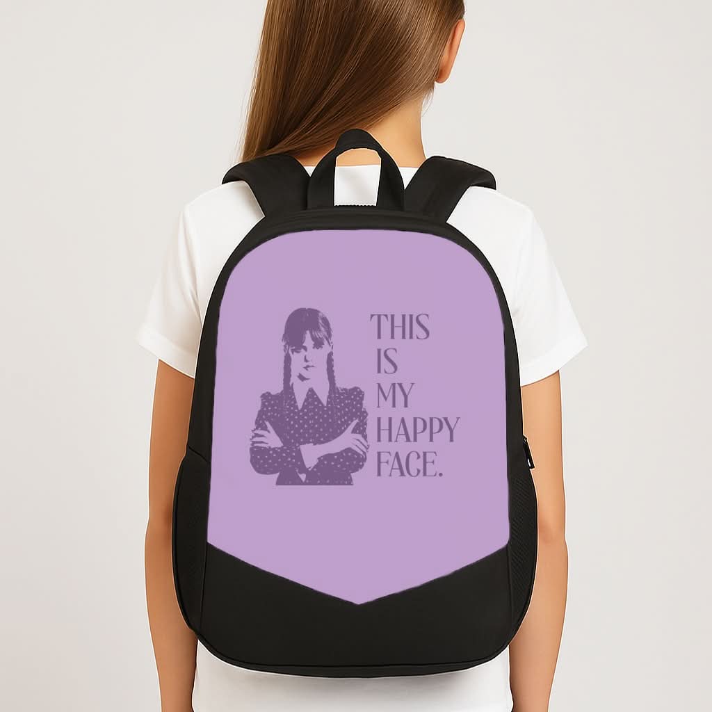 This Is My Happy Face School Bag