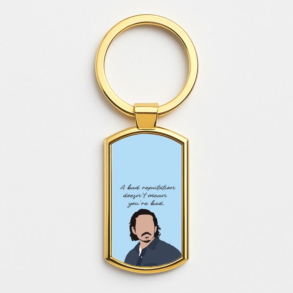 A Bad Reputation Gold Keyring