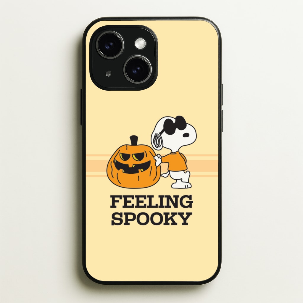 Feeling Spooky Cartoon Beagle iPhone 14 Case