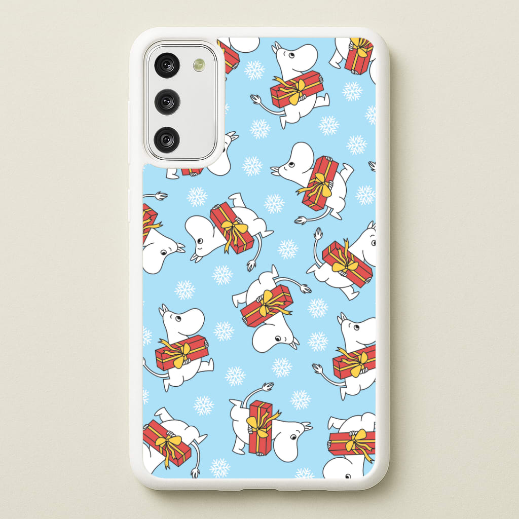 Present And Snowflakes Moom Pattern Galaxy S20 Case