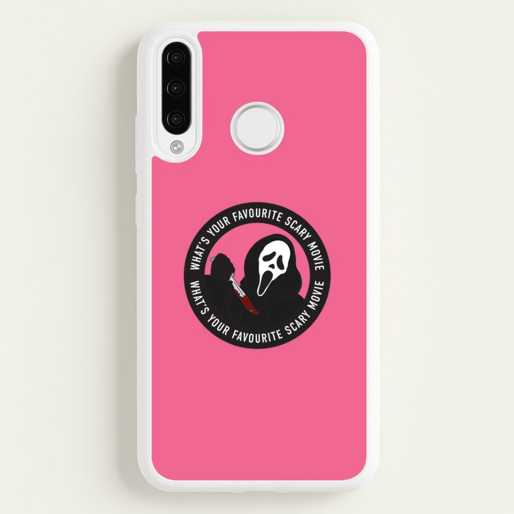 What's Your Favourite Scary Movie Badge Huawei P30 Pro Case