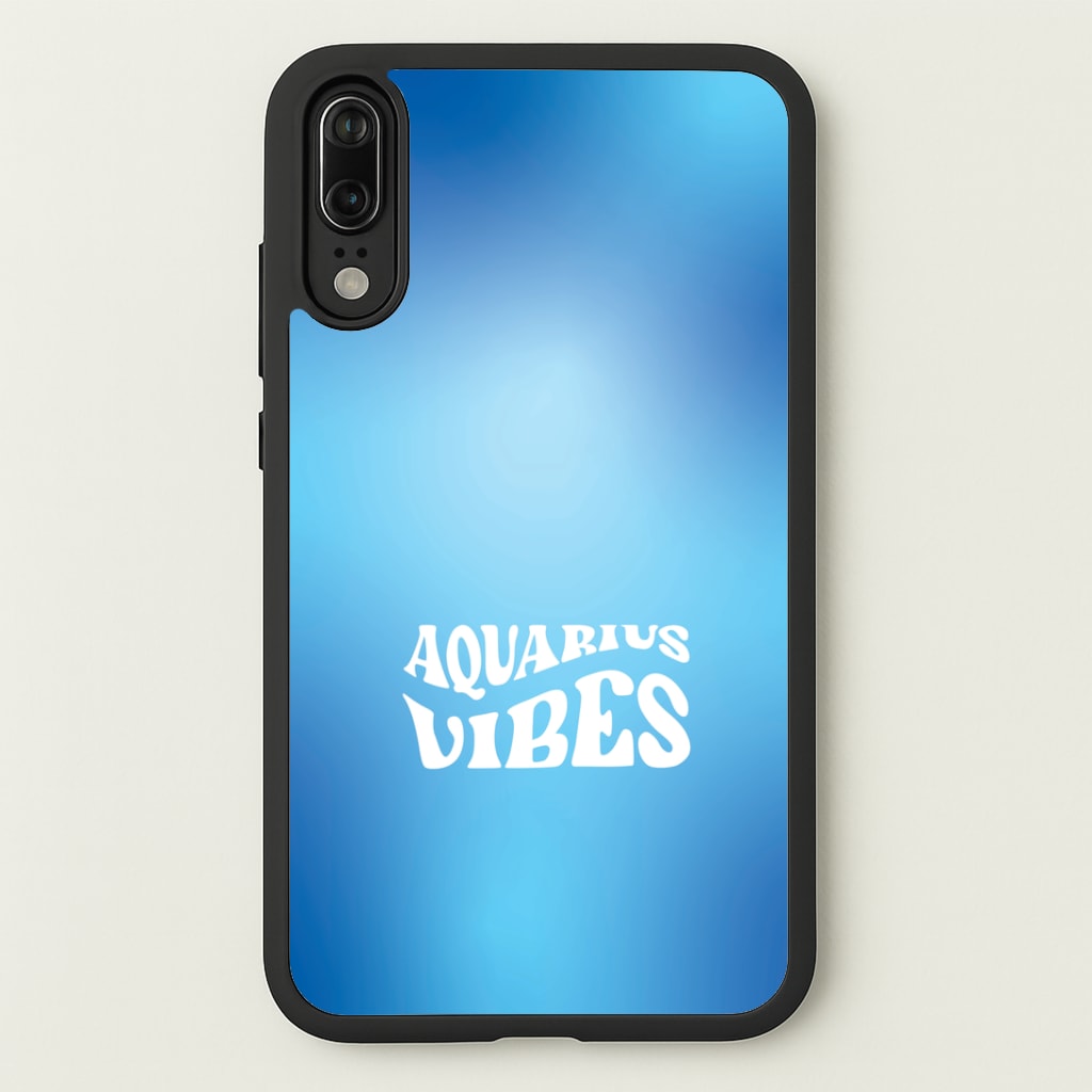 Aquarius Vibes Gradient Zodiac Huawei P20 Case