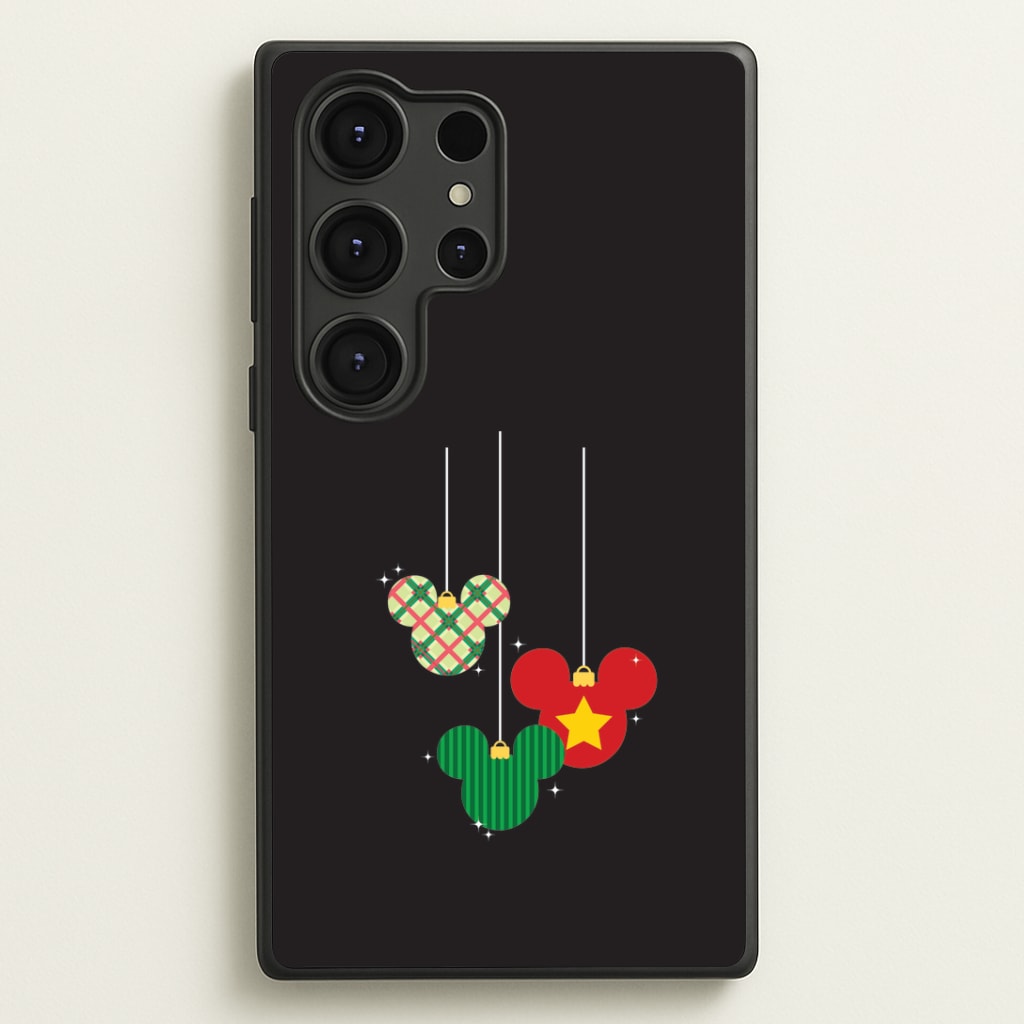 Cartoon Mouse Hanging Baubles Galaxy S25 Ultra Case