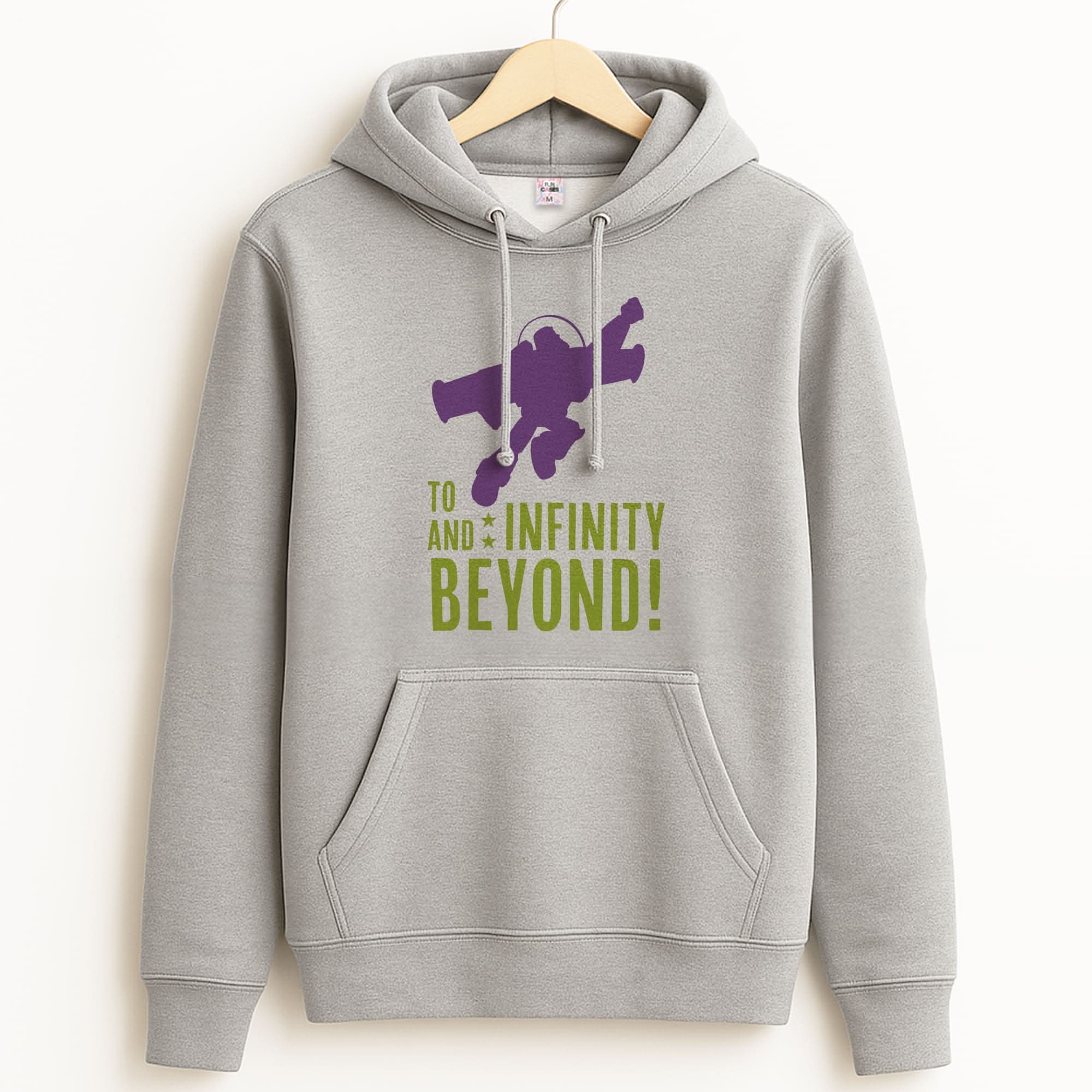 Infinity And Beyond Unisex Grey Hoodie