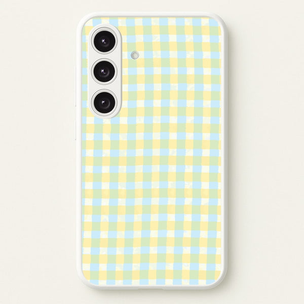 Lemonade Gingham Galaxy S25 Case