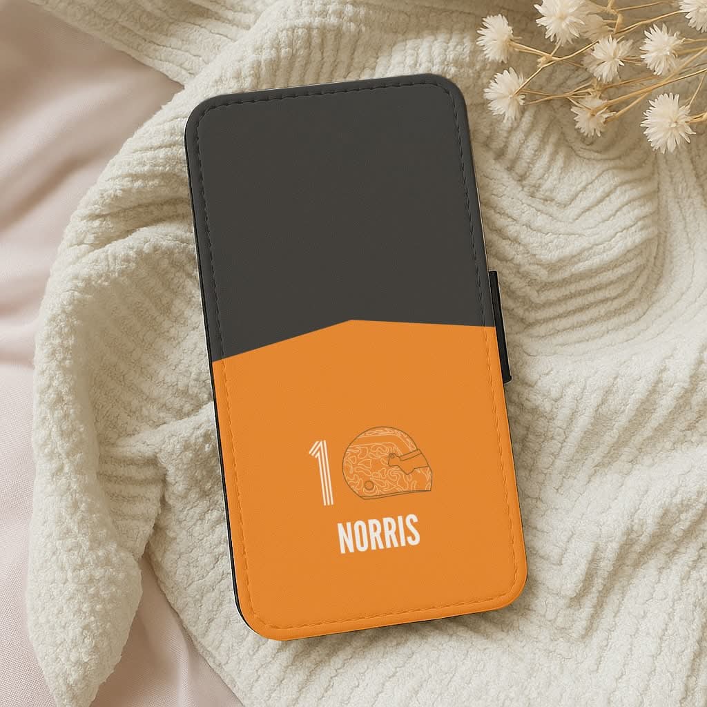Norris Helmet 2026 Leather Phone Case