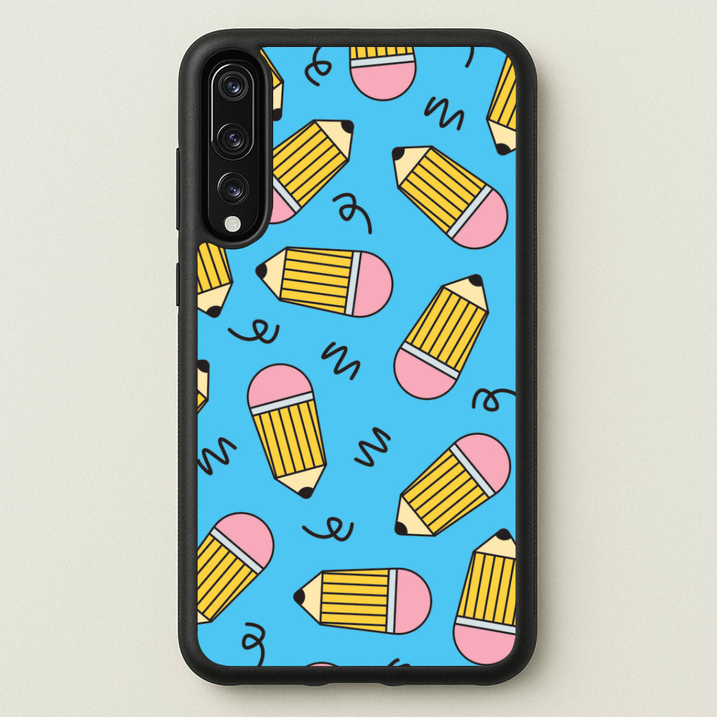 Pencils And Scribbles Pattern Huawei P20 Pro Case