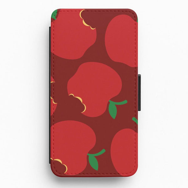 Teacher Apples Pattern Flip / Wallet Phone Case