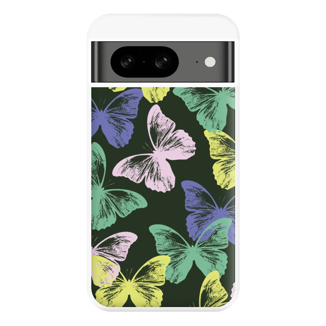 Colourful Butterfly Stamps Pattern Google Pixel 8 Case