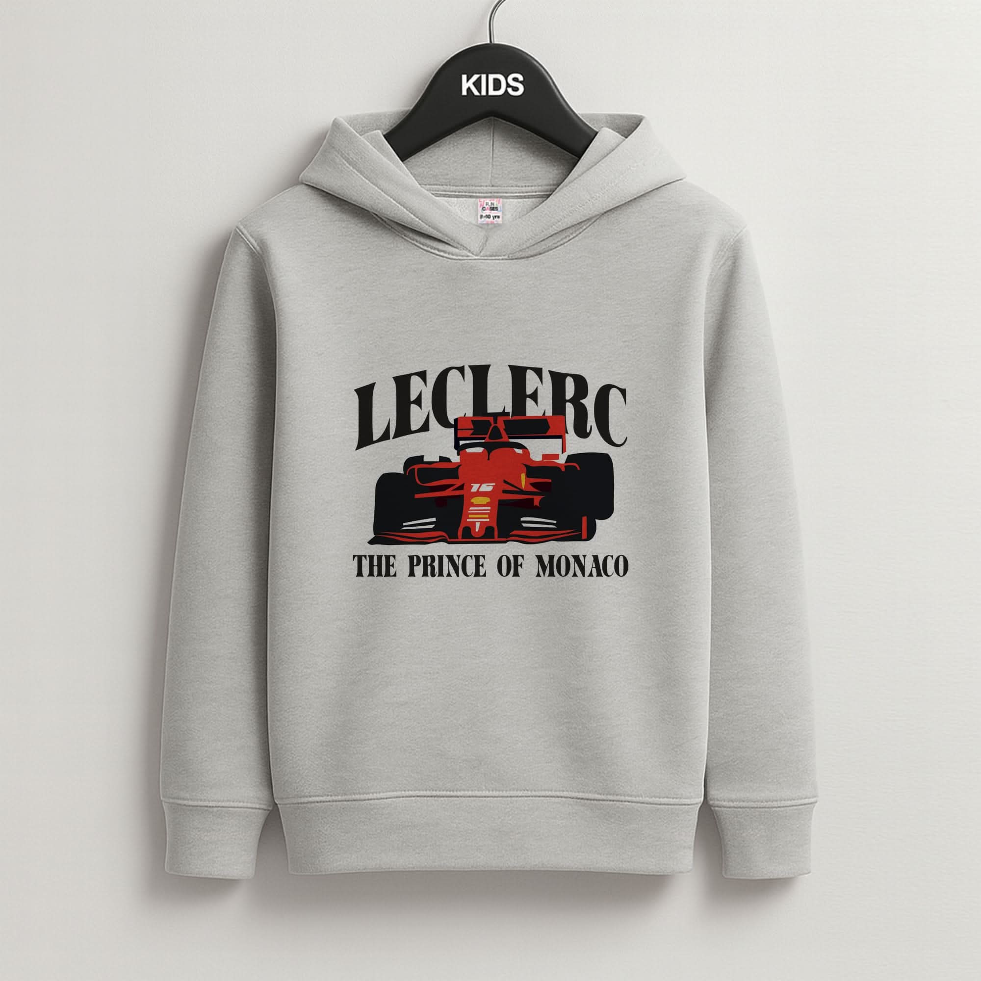 Prince Of Monaco Grey Kids Hoodie