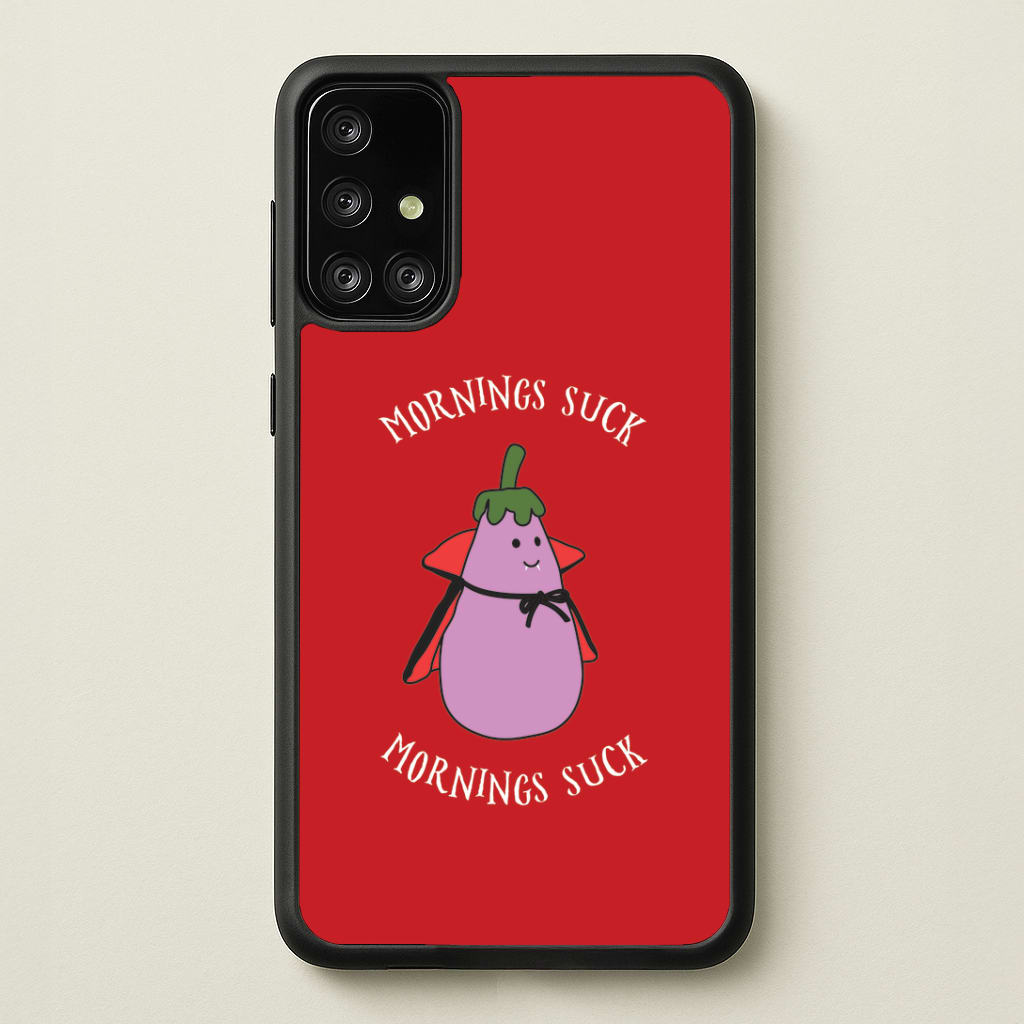 Mornings Suck Plush - Halloween Galaxy A71 Case