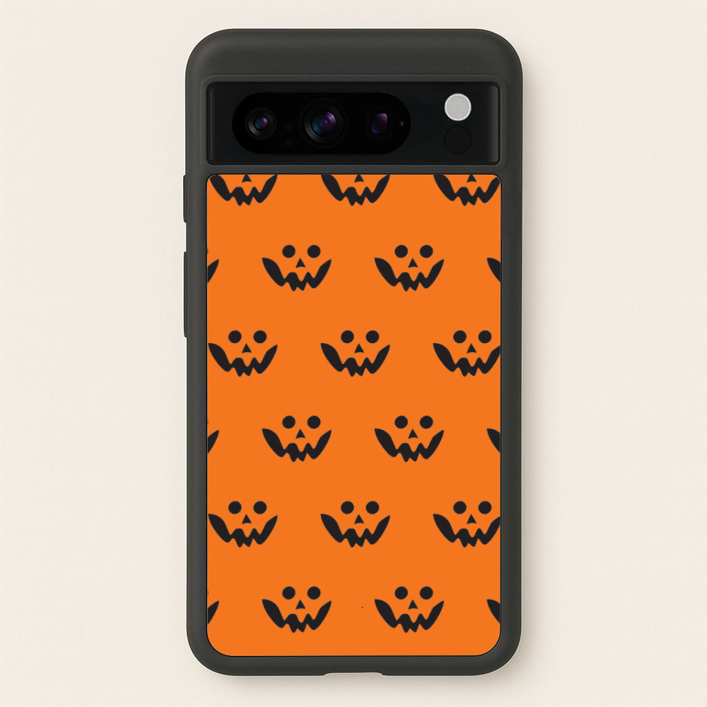 Carved Pumpkin Face Pattern Google Pixel 8 Pro Case