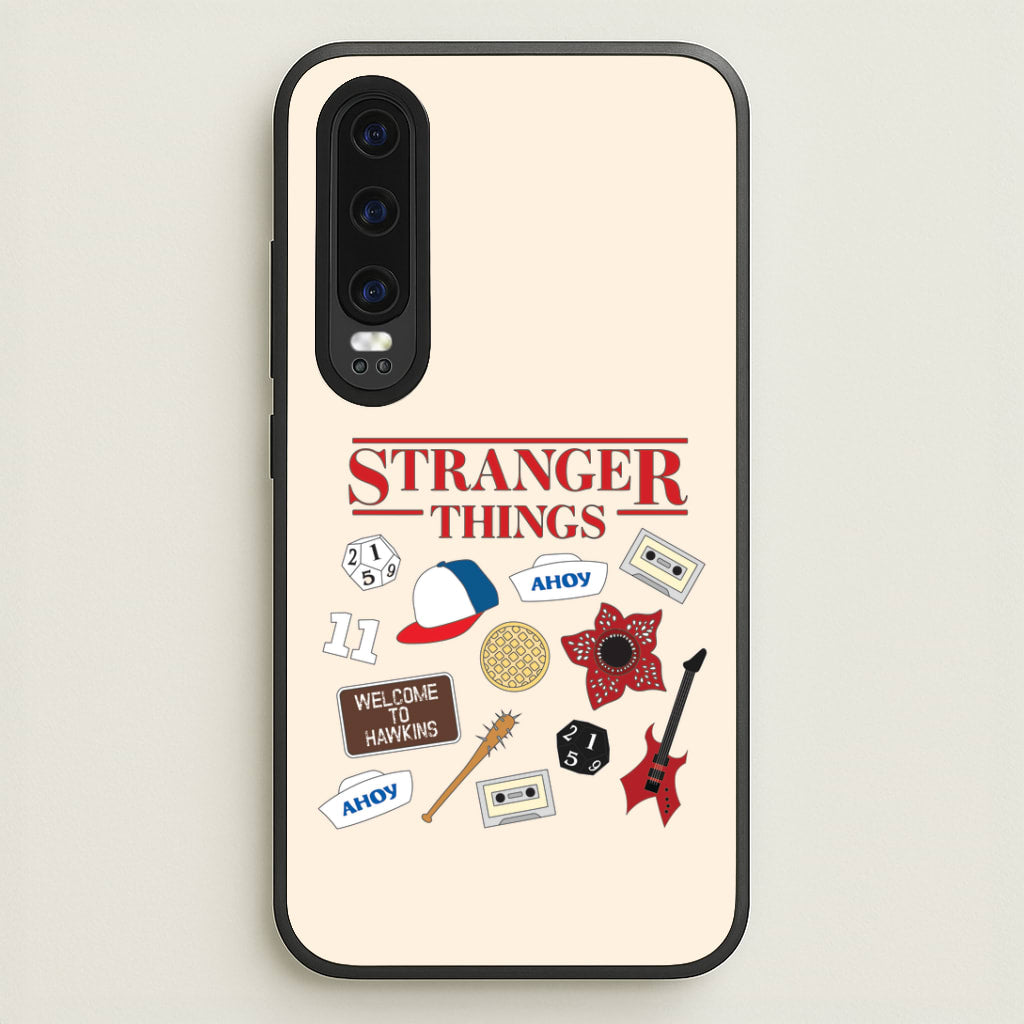 Stranger Things Cartoon Icons Huawei P30 Case