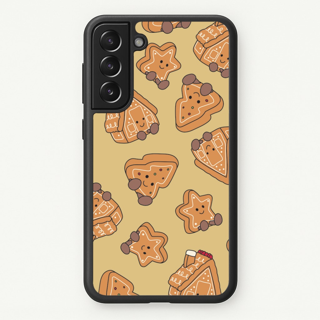 Gingerbread Plushies Pattern Galaxy S21FE Case