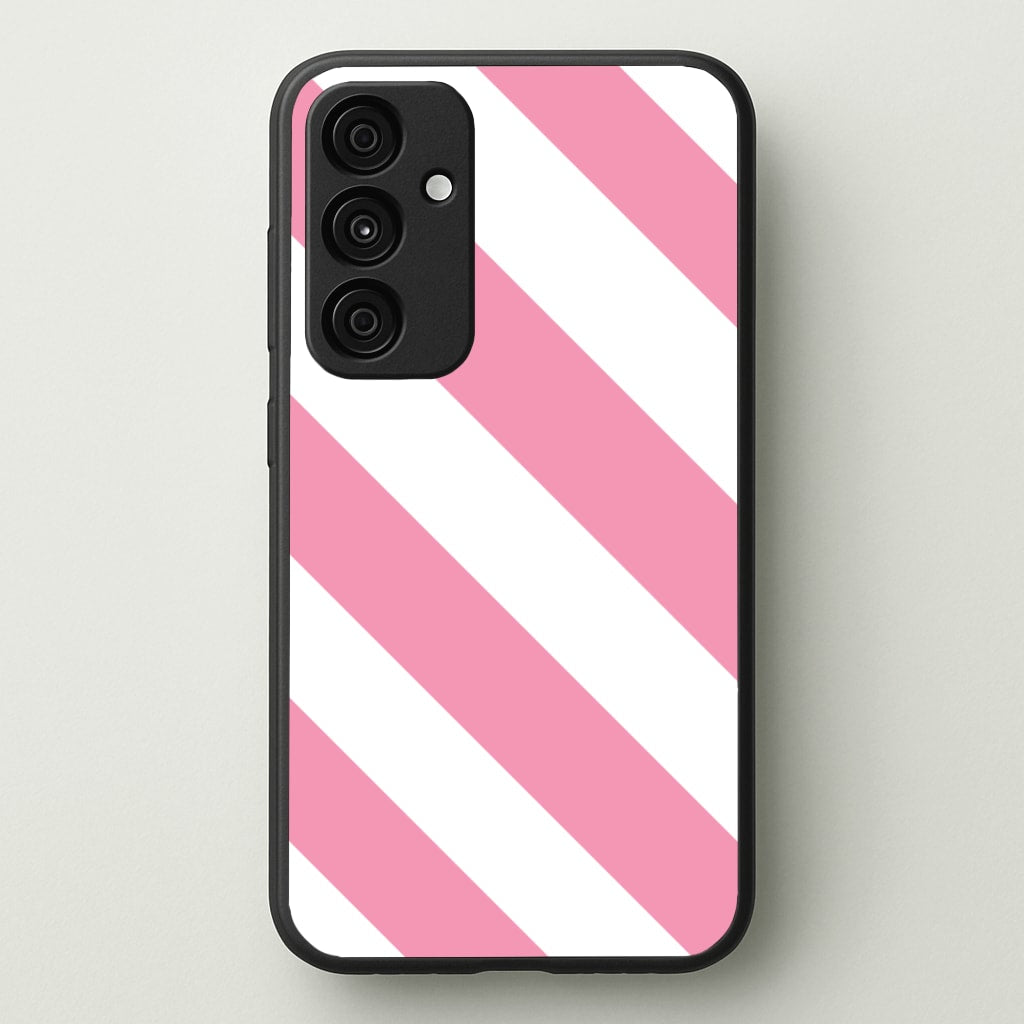 Candy Cane Stripes Galaxy A55 Case