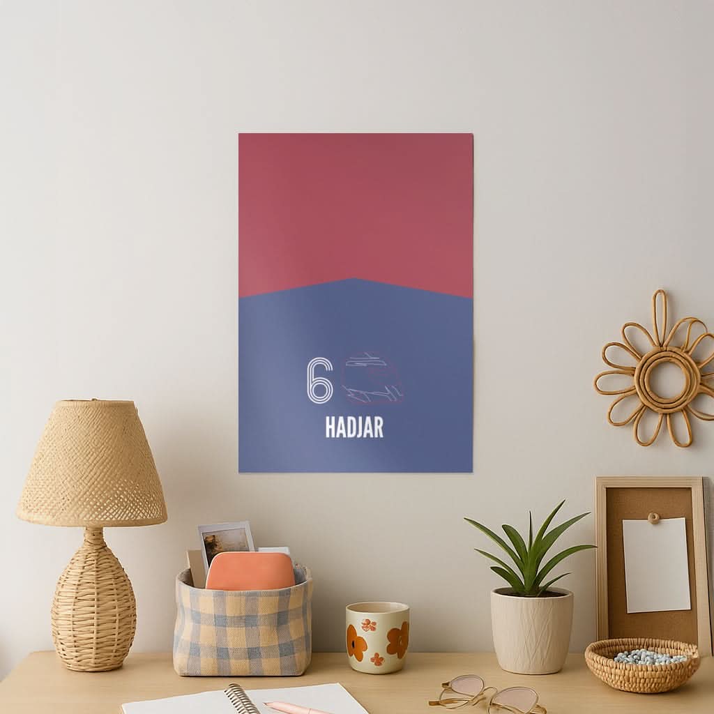 Hadjar Helmet 2026 Art Print